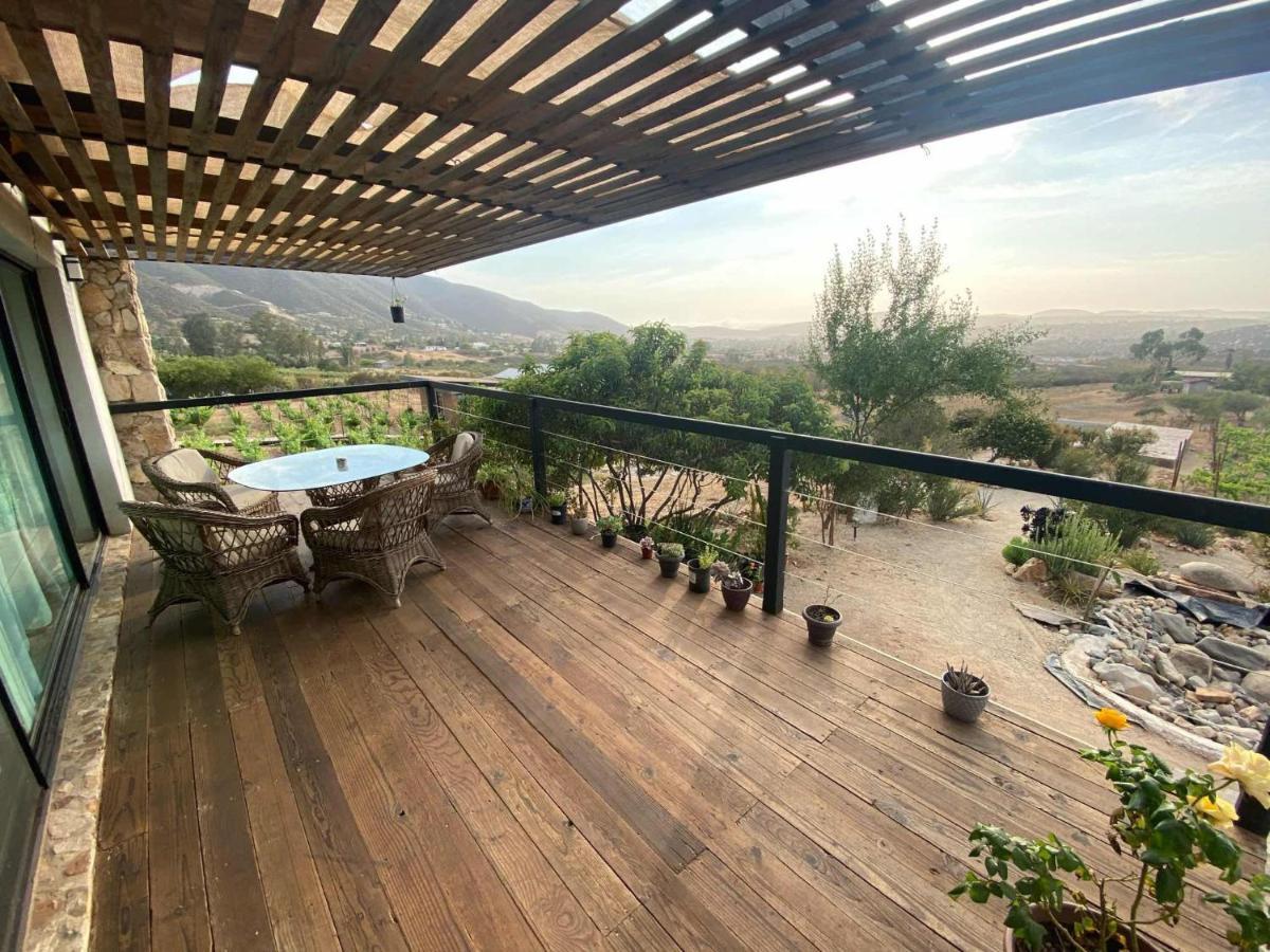 Chalet Nativo - Fabulous Terrace & Vineyard Valle de Guadalupe Bagian luar foto